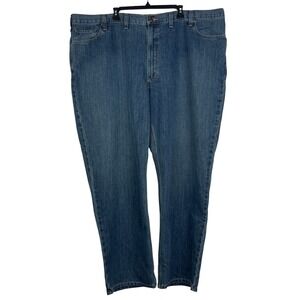 NEW Carhartt Holter Jeans Relaxed Fit‎ Straight Leg Mens 50x32 Blue Denim Work